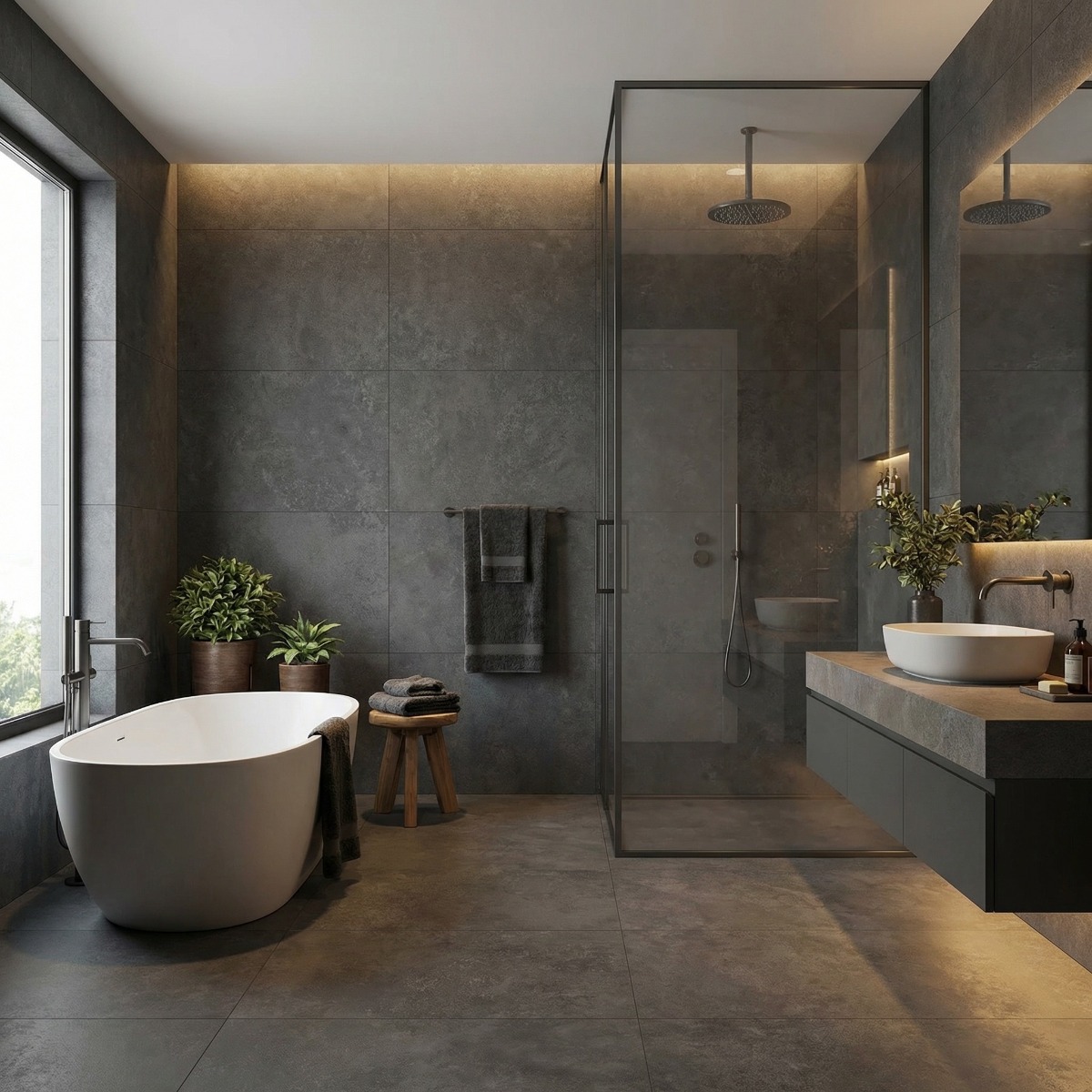 Gresie GENEVA ANTHRACITE F PC 600X1200X8 R SUMAT 1S negru