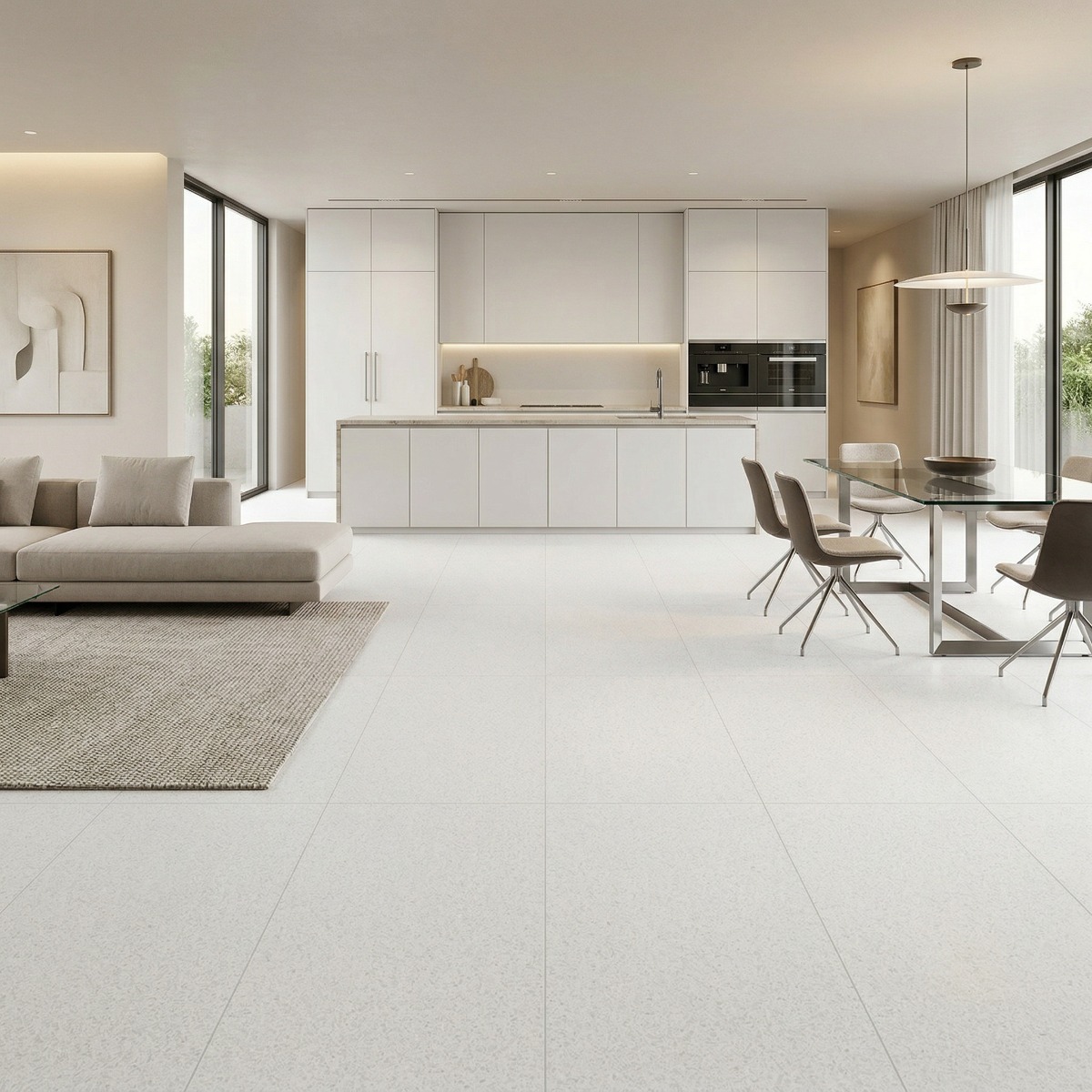 Gresie CALYPSO WHITE F P 600X1200X8 R SATIN 1N alb | în Romania pe