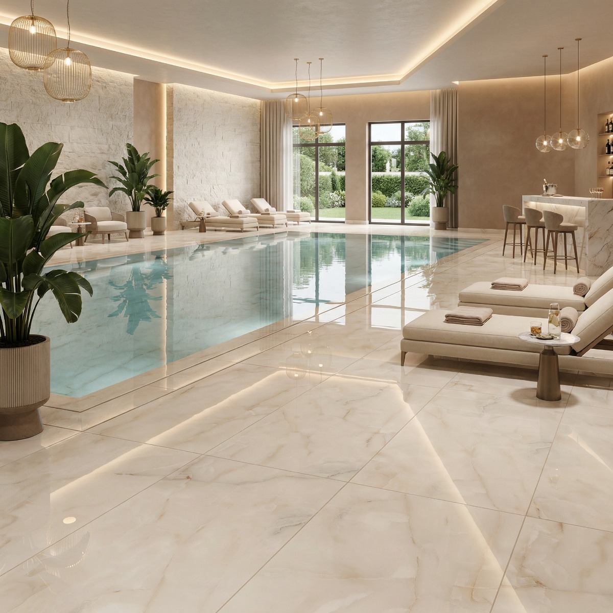 Gresie ANTIQUE ONYX BEIGE 60x120 LUCIOASA alb | CeraMall.ro