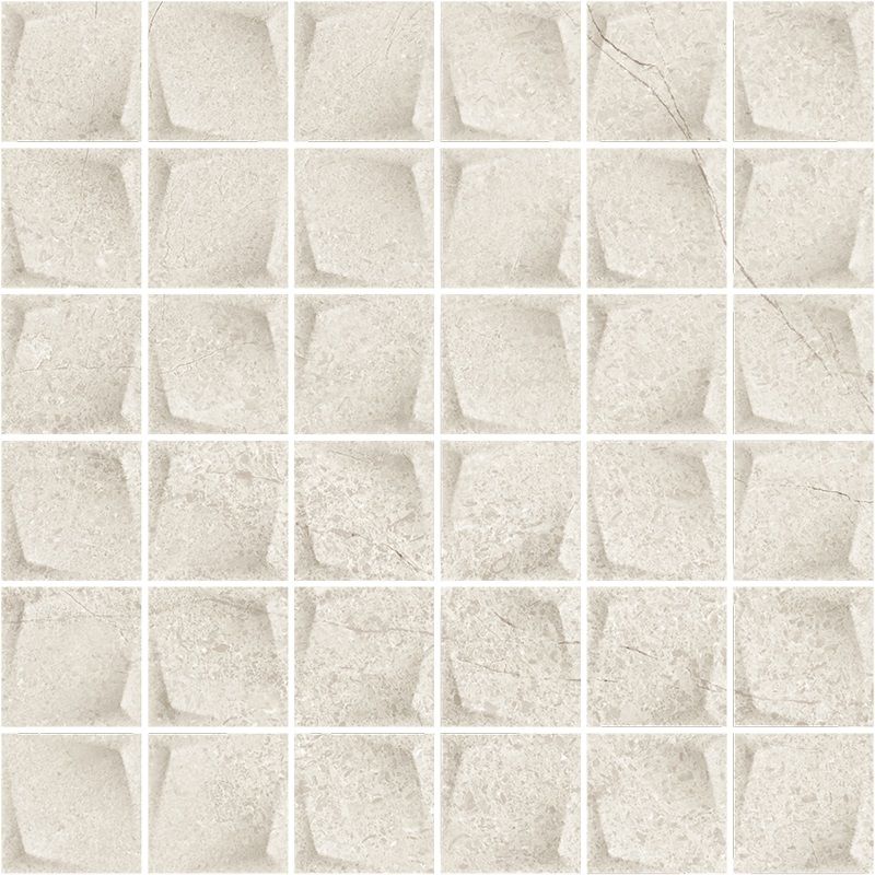 Minimal Stone Grys Mozaika Prasowana K.4,8X4,8