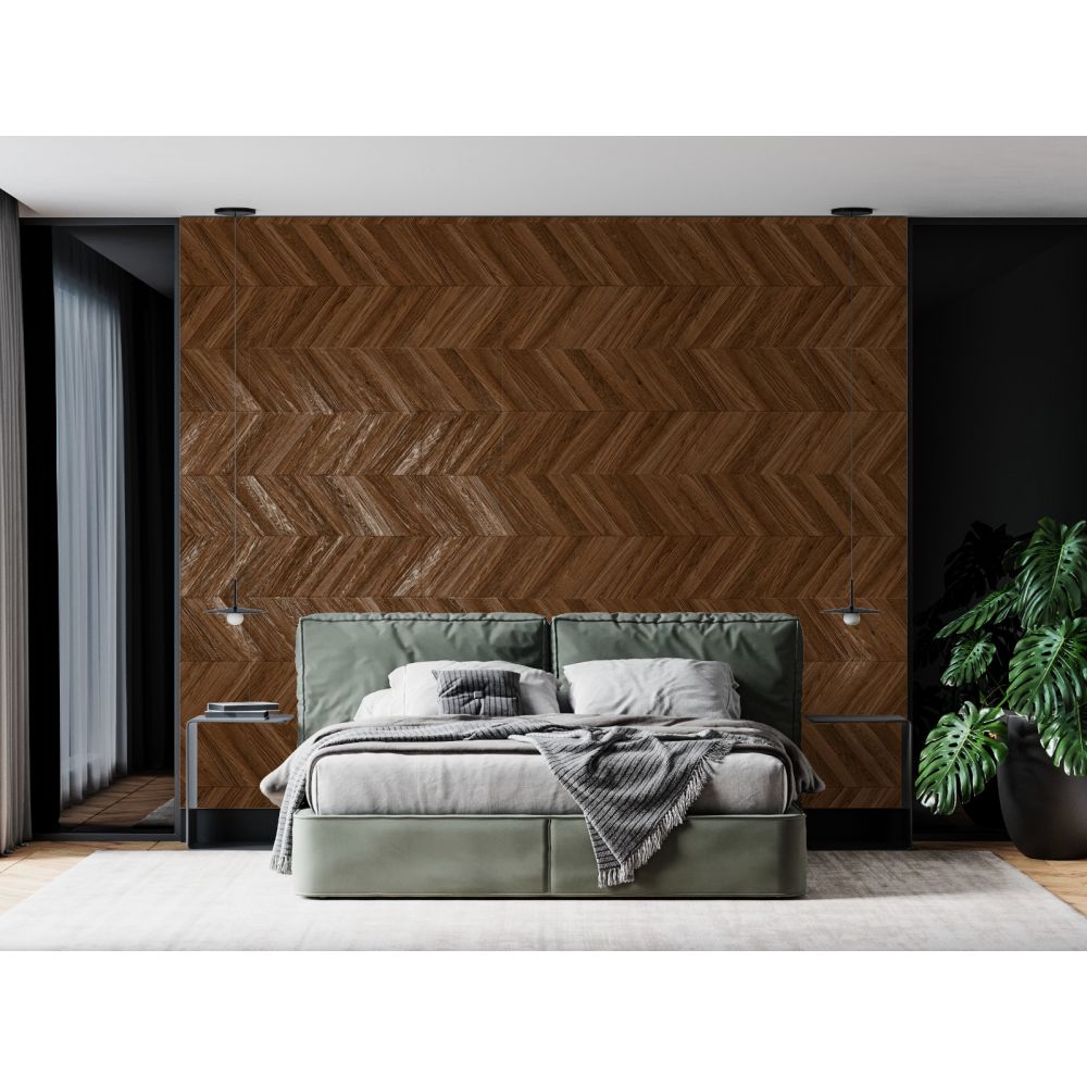 Gresie 60x120 Parchet Oak Wood Dark, Interior/Exterior | CeraMall
