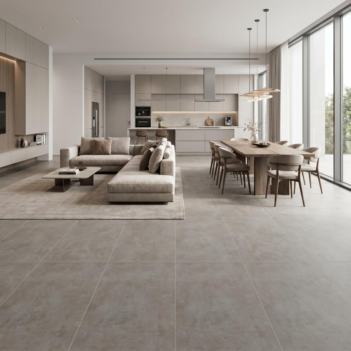 Gresie GENEVA DARK GREY F P 600X1200X8 R SUMAT 1S gri | CeraMall.ro