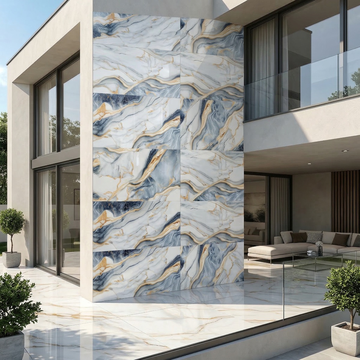 aorigonta Gresie 26051 60X120 LUCIOASA albastru | CeraMall.ro