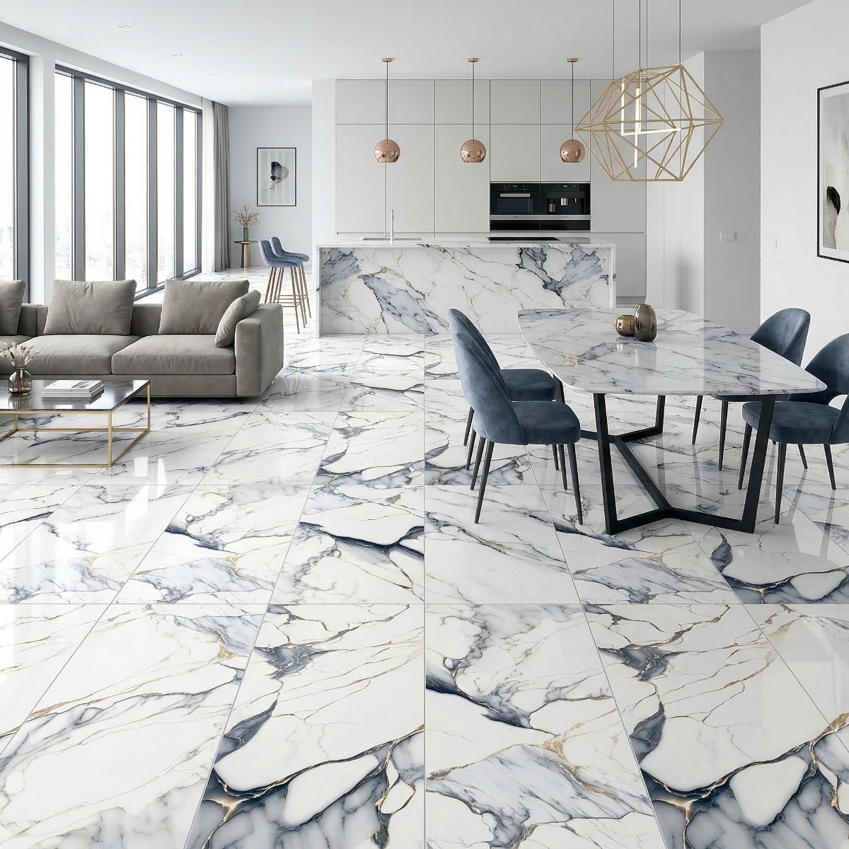 Gresie 26055 60X120 HG alb | CeraMall.ro
