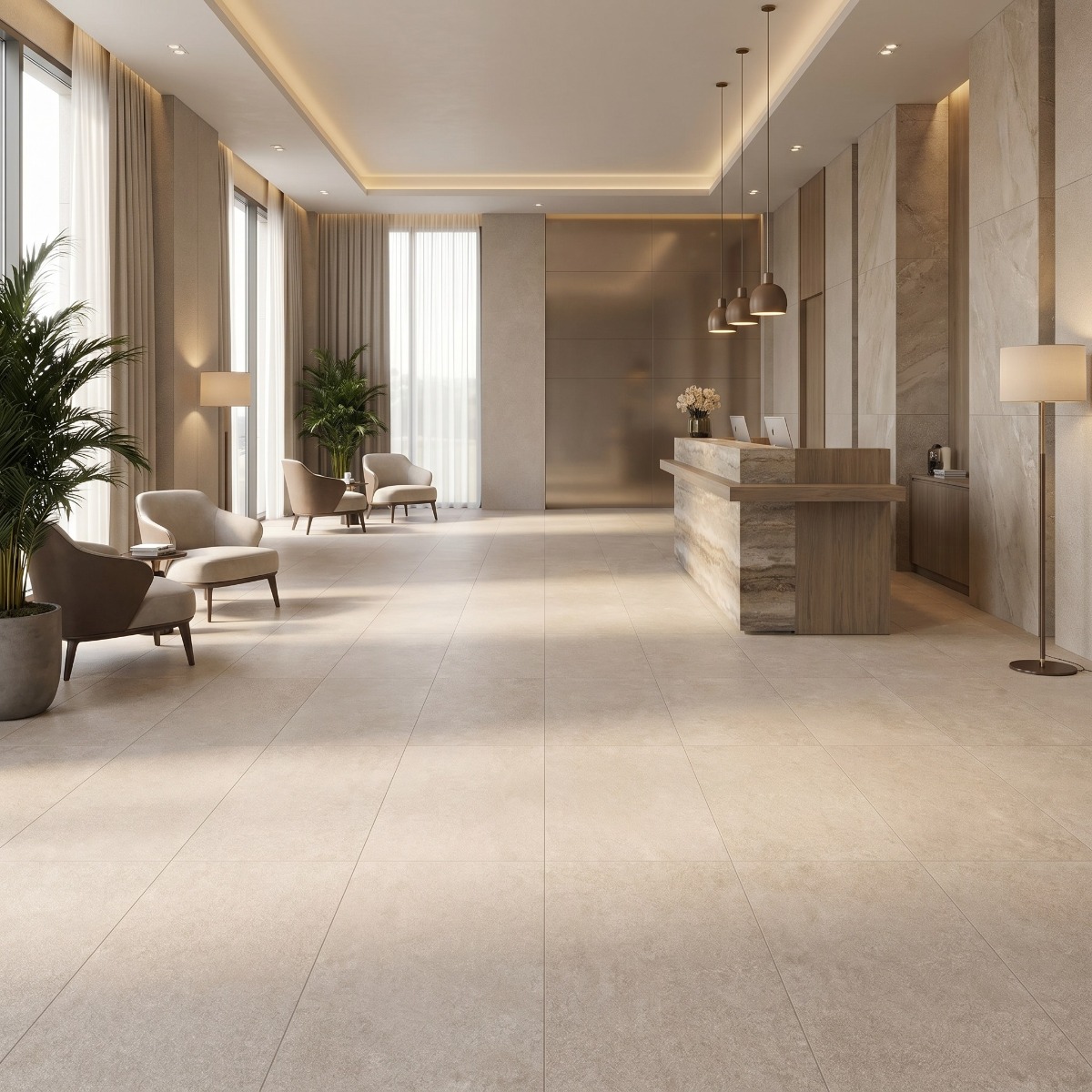 Gresie LIMESTONE BEIGE F P 600X1200X8 R MAT 1L bej | în Romania pe