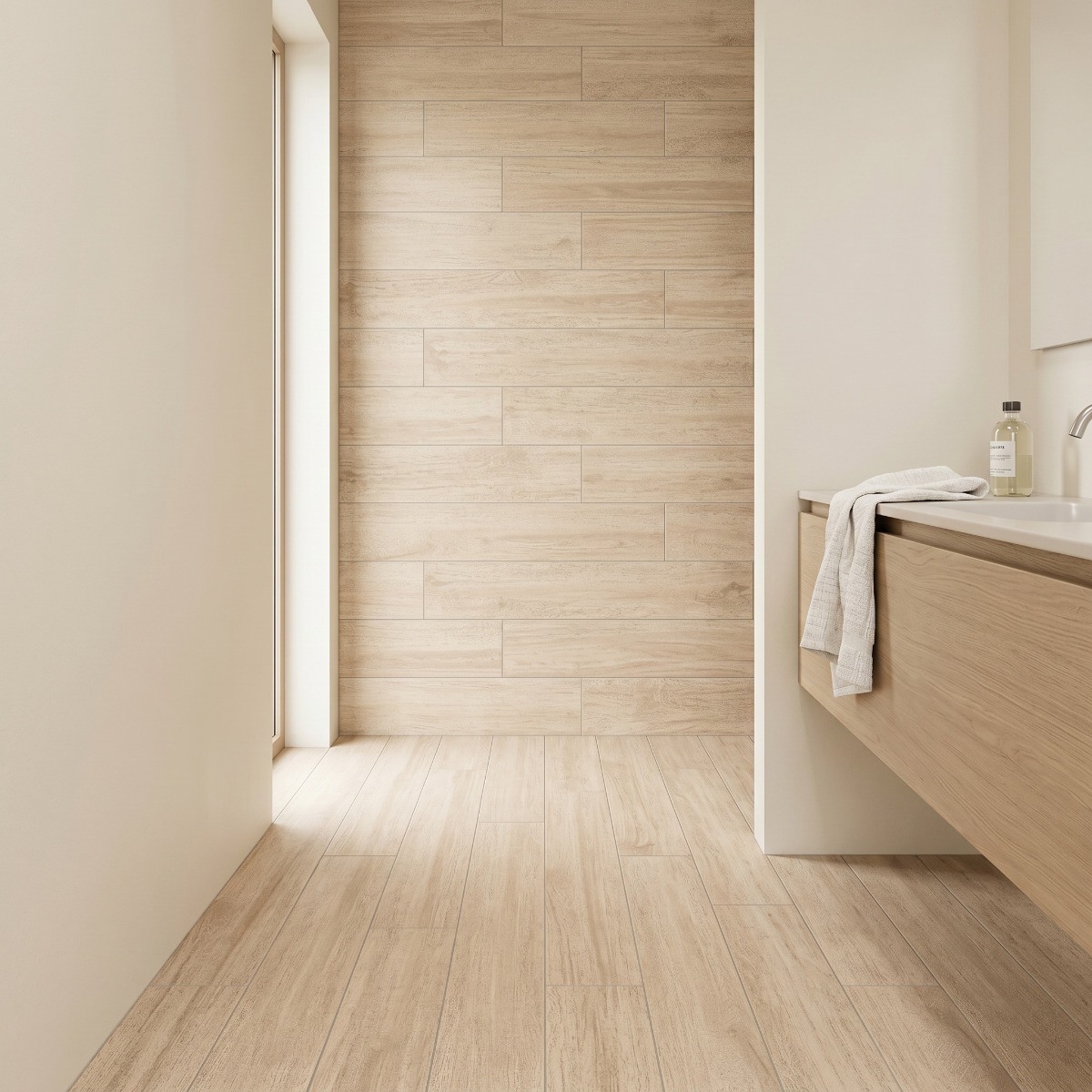 Gresie TIMBER IVORY F PR 198X1200X8 R MAT bej | CeraMall.ro