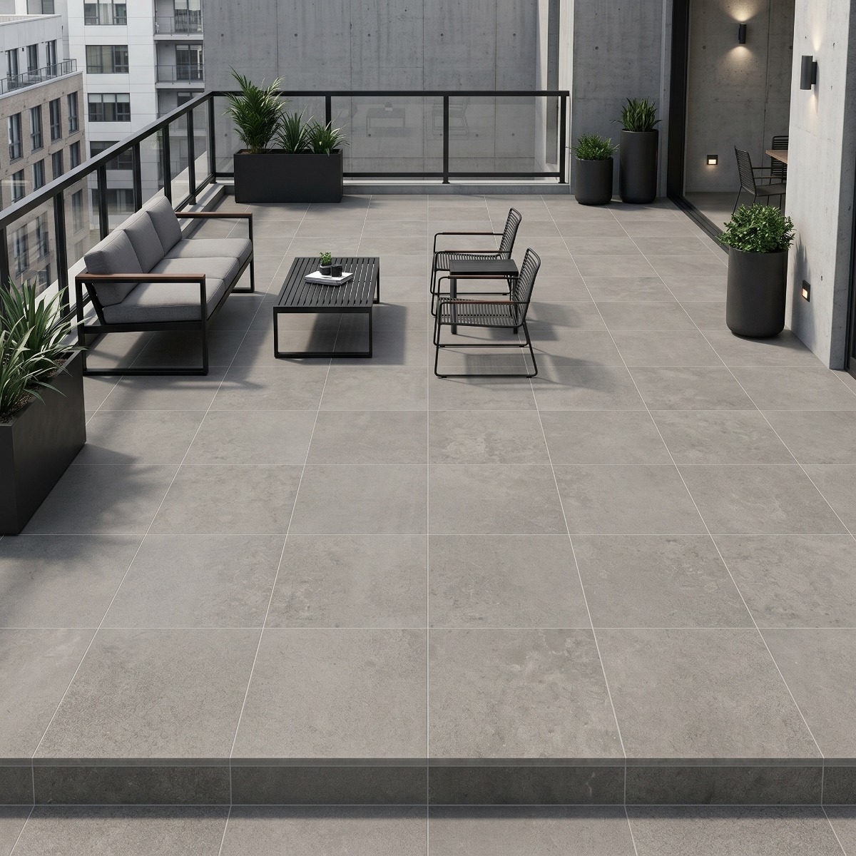 Gresie VICTORIA MID GREY F PCR 600X600X20 R MAT 1 gri | CeraMall.ro